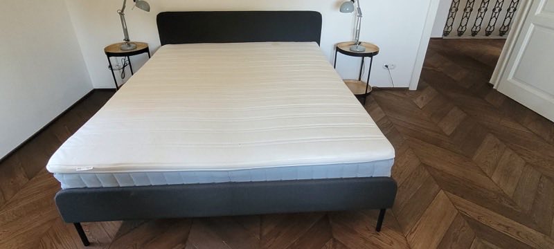 IKEA SLATTUM beds + VESTMARKA, 160 × 200 (2 sets)