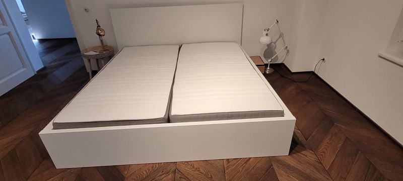 IKEA MALM beds, white, 180 × 200 (2 sets)