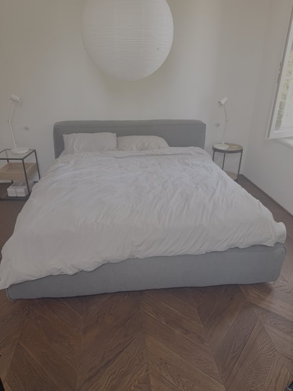 Dorelan bed, grey, 180 × 200