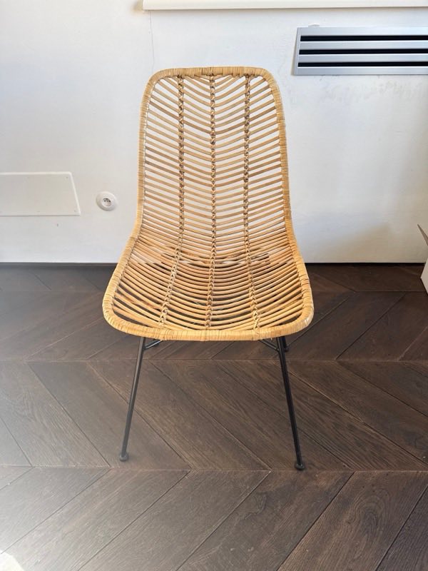 Rattan dining chairs (set of 6)