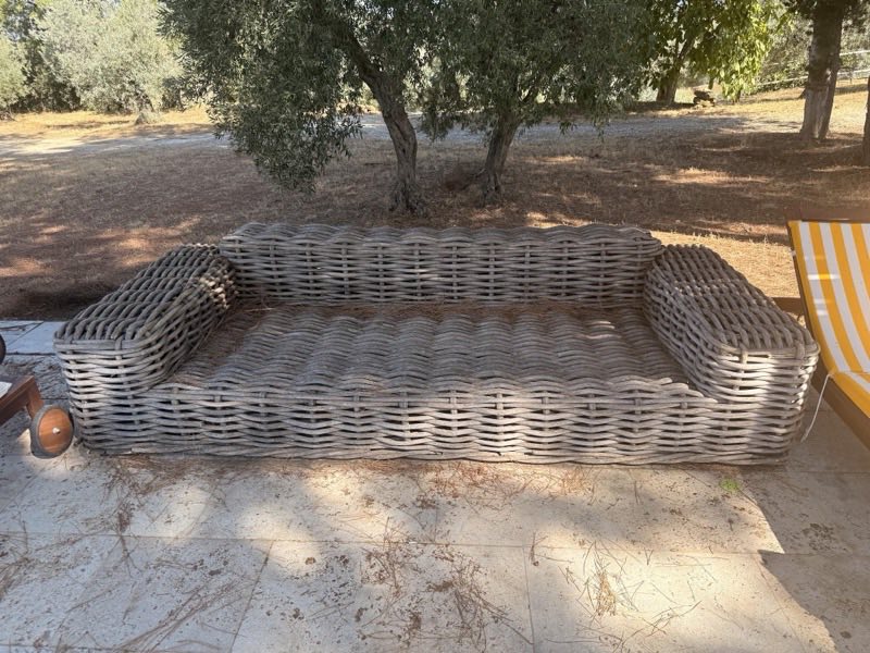 XL kubu rattan outdoor sofa