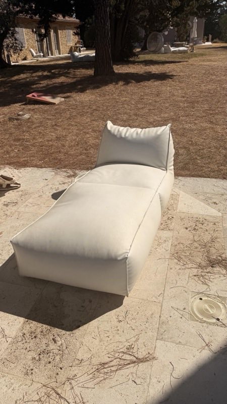 Outdoor foam loungers, off-white (6)