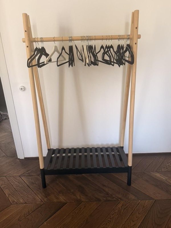 Clothes racks, pine A-frame (2)